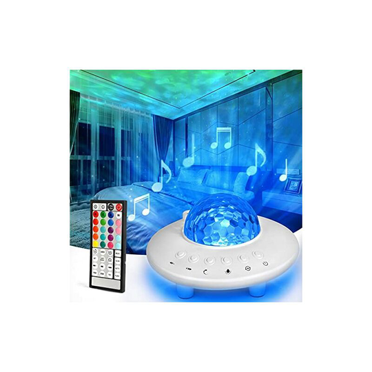 Led Projector Lamp, Bluetooth Speaker Projector Light 3 in 1 Starry Night Light Projector (20 Colors)