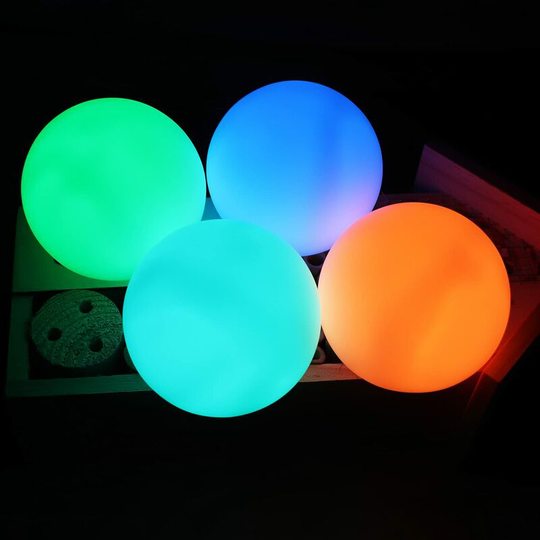 Aougo - 4 pcs Floating Pool Light, IP68 Waterproof led Light Ball, led Pool Light 16 rgb Colors Changing with Remote Control Apply Bathtub, Outdoor