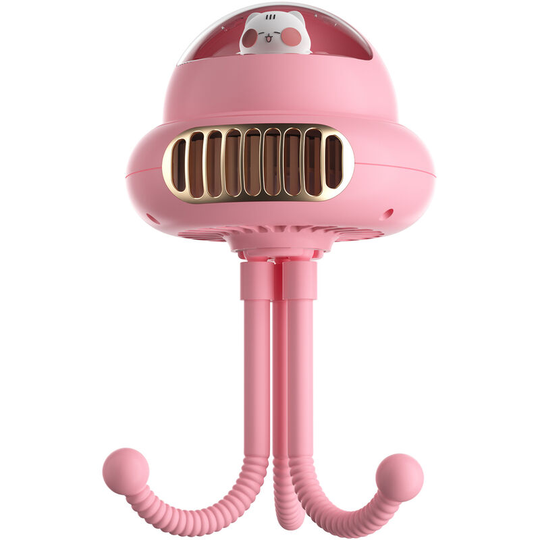 Muff - usb Fan, Clip-on Fan, Baby Stroller Fan, with Flexible Tripod, Portable 4 Speed Adjustable Rotating, for Camping, Traveling, usb or Battery