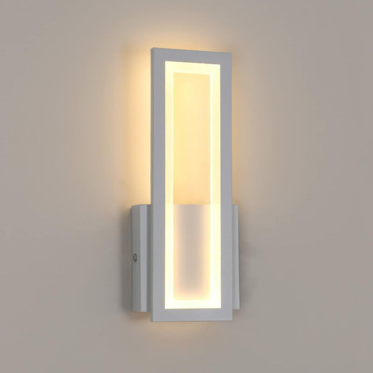 Aougo - Indoor led Wall Light, 16W Simple Square led Wall Lamp, Modern Decoration Lighting led Wall Light Fixture for Living Room, Bedroom, Hallway
