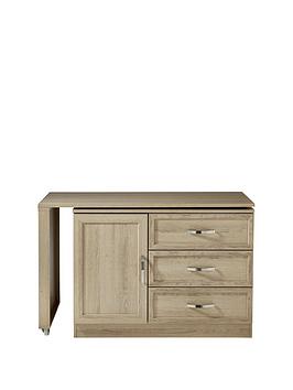 Camberley Pull Out Desk - Light Oak