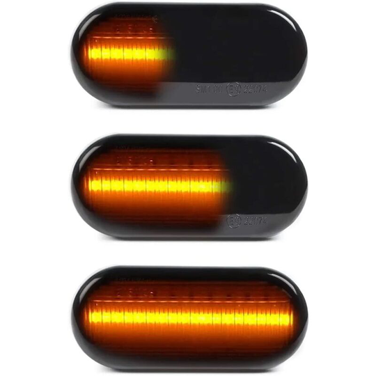 2X Dynamic LED Side Turn Signal Light Smoke Side Turn Signal Lights For Fiesta C-Max Focus Fusion Galaxy Bora Golf Jetta Passat Polo Sharan Vento