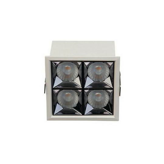 Larissa Alfata Grille Quad Light 12W 3000K White Downlight