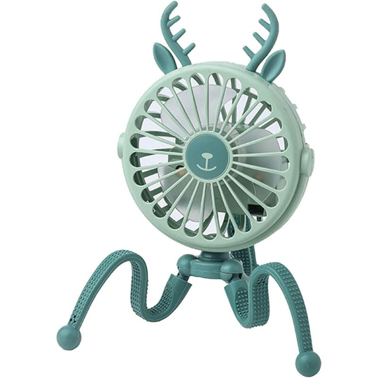 Norcks - Stroller Fan 500mAh, 3 Speeds Handheld usb Fan with Flexible Tripod Clip 360° Rotation Mini Portable Fan for Car Seat Crib Bike Treadmill