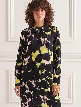Superdry Studios Printed Mini Dress - Multi, Multi, Size 8, Women