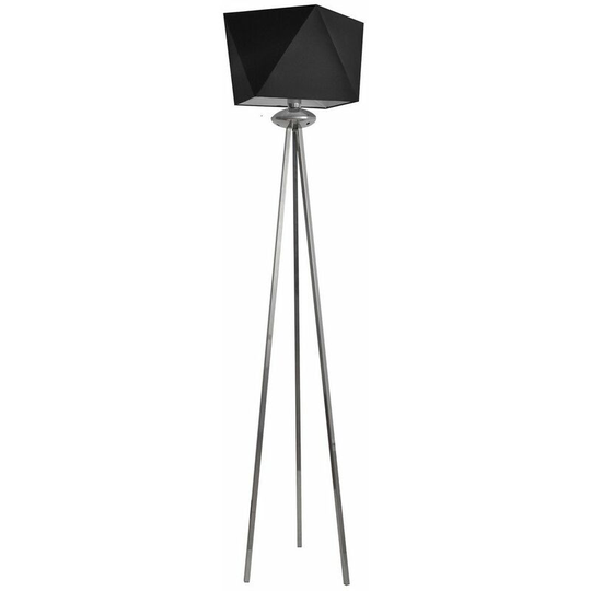 Helam Lighting - Helam Adamant Tripod Floor Lamp Black, Silver 40cm
