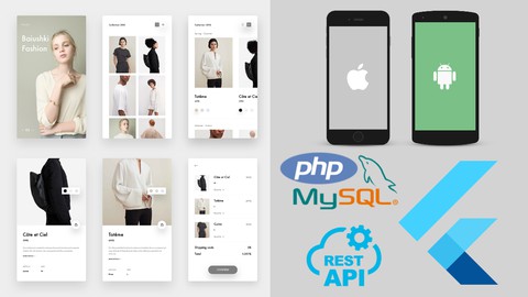 Learn GetX Flutter & Build Shopping App REST API PHP MySQL