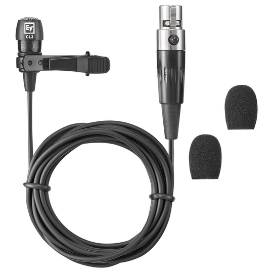 Electro-Voice RE3-ACC-CL3 Cardioid Lavalier Mic with TA4F