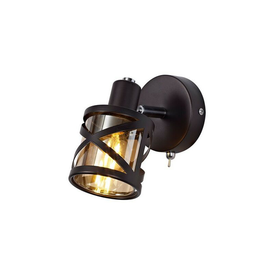 Luminosa Lighting - 1 Light Spotlight E14, Oiled Bronze, Polished Chrome, Amber