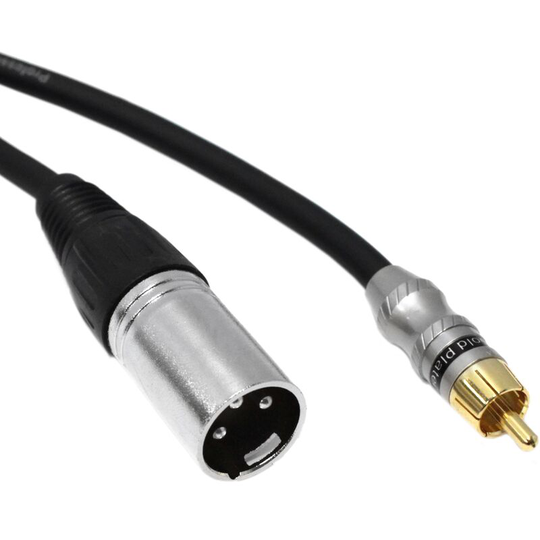 Bematik - Audio Cable xlr microphone 3pin Male to rca Male 1m