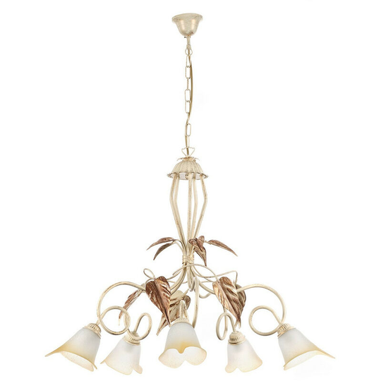 Onli Vanda 5 Light Multi Arm Pendant Ceiling Light, Ivory