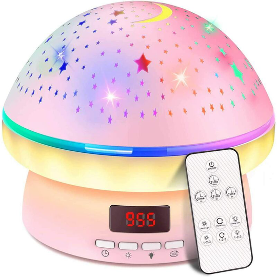 Girls Toys for 2-8 Year Old Kids, Night Light with Timer and Star Projector for 3-8 Year Old Kids