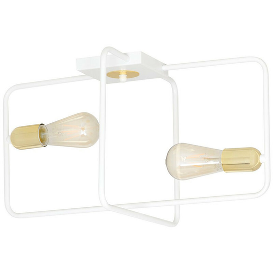 Emibig Savo White Semi Flush Light 2x E27