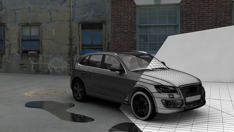 3Ds Max ve Vray ile realistik araba sahnesi oluturmak