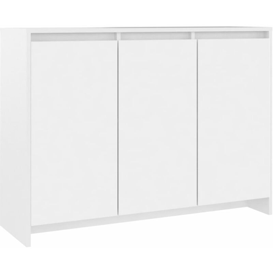 Sideboard White 102x33x75 cm Engineered Wood Vidaxl White