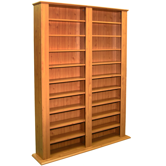 Watsons - genesis - Multimedia 1060 cd / 420 dvd Blu-ray Storage Shelves - Pine - Pine