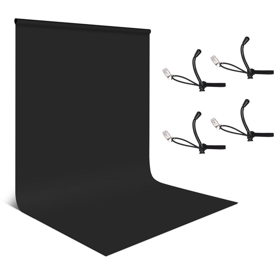 1.8 * 2.8m/ 6 * 9ft Photography Background Screen Portrait Photography Backdrops Photo Studio Props Durable Washable with 4pcs Elastic Clips,