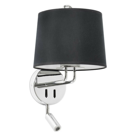 Faro montreal - Reading Light Wall Light Chrome, E27, 2700K