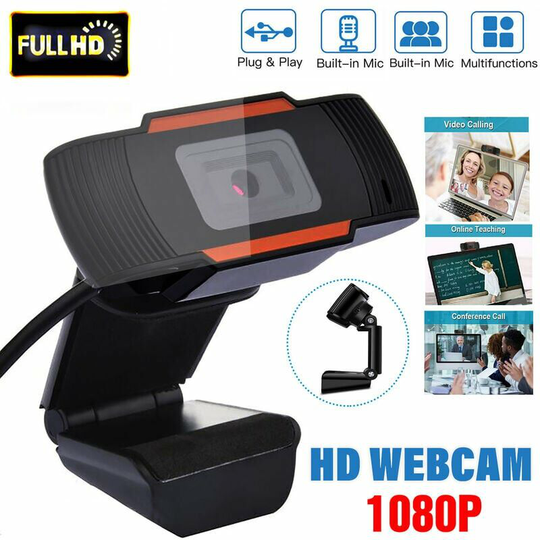 Webcam Stand Web usb 2.0 Camera Cam with Microphone on Laptop 1080P Coxolo