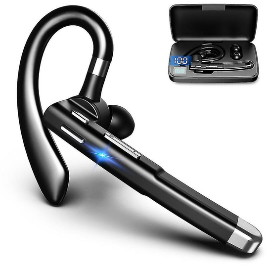 FVO - Bluetooth Headset for Mobile Phone, Wireless Bluetooth V5.1 Headset with Cvc 8.0 Noise Canceling Microphone for Driving/Business/Office,