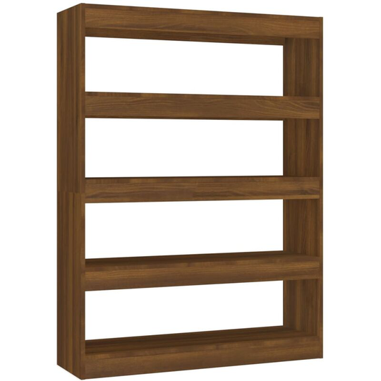 Book Cabinet/Room Divider Brown Oak 100x30x135 cm Vidaxl Brown