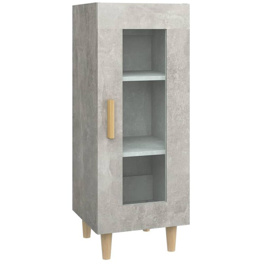 Sideboard Concrete Grey 34.5x34x90 cm Engineered Wood Vidaxl Grey
