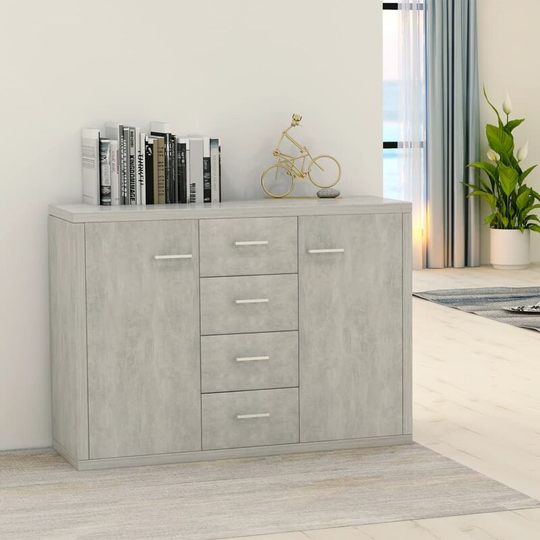 Sideboard Concrete Grey 88x30x75 cm Chipboard VDTD31723 - Topdeal