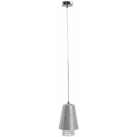 Keter Molly Dome Pendant Ceiling Light Crystal Silver, 17cm, 1x E27