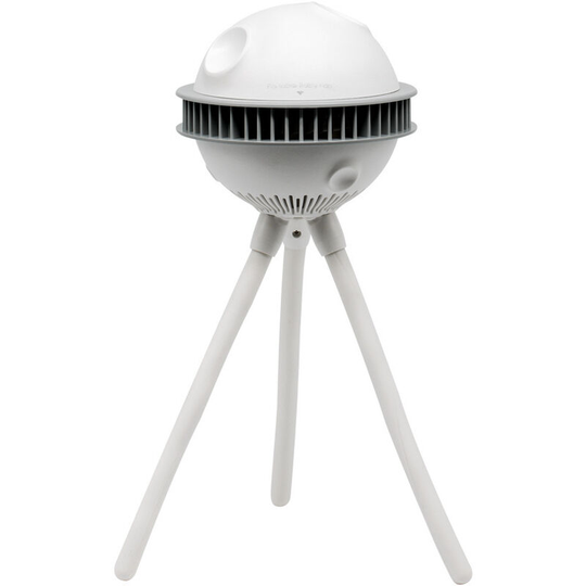 Portable usb Fan, Quiet Stroller Fan, Flexible Tripod, 4 Speed Adjustable, Battery Powered Stroller Fan, Car Seat, with Gift (White, Stickerless)