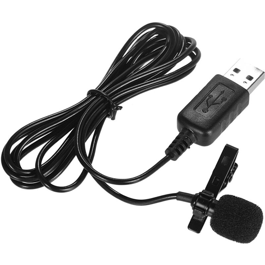 Asupermall - Mini Lapel Lavalier Clip-on Condenser Microphone Mic with usb Plug for Computer pc Laptop