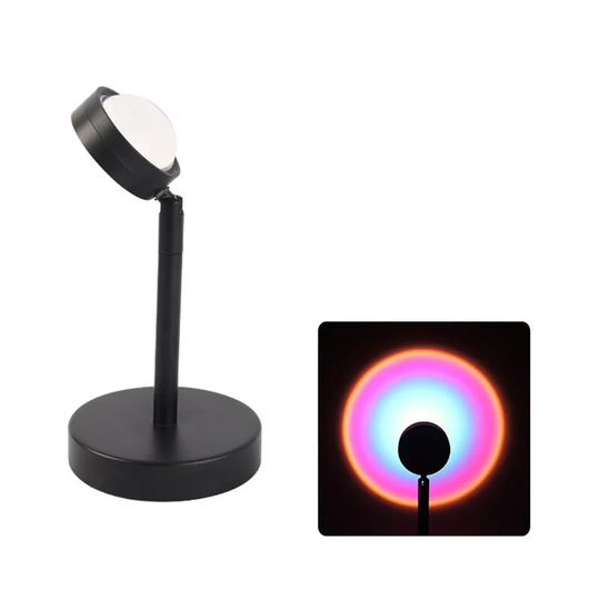Sunset Lamp, Sunset Projection Lamp Brightness Adjustable Sunset Projector Light Mood Lights Rainbow Lamp(style 3) - Muff
