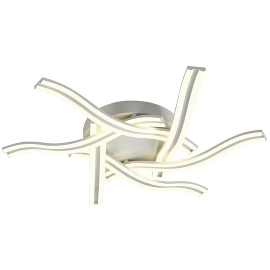 Luminosa 6 Light Ceiling, 3 Step Dimming, 6 x 13W led, 4000K, 5015lm, White, 3yrs Warranty