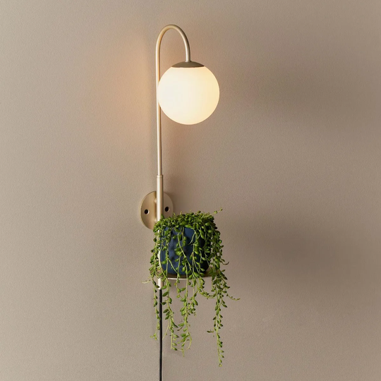Ensora Lighting Mini Shelf Wall Light Gold