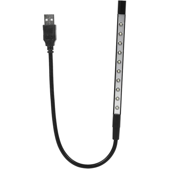 Aougo - Mini Reading Light 10 led Super Bright Reading Lights usb Flexible Portable Travel Lamp for Reading Books