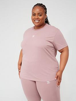 Adidas Originals Tee (Plus Size) - Light Red