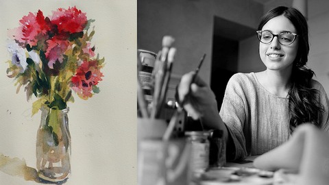Flowers With Watercolors: Paint Your Own Awesome Florals