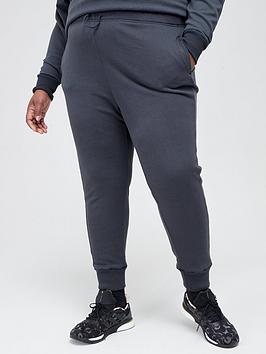 adidas Studio Lounge High Waist Pants (Plus Size) - Dark Grey, Dark Grey, Size 4X, Women