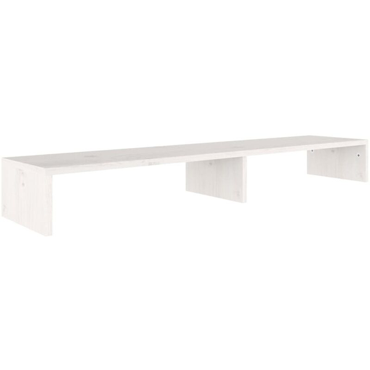 Monitor Stand High Gloss White 110x23.5x12 cm Engineered Wood Vidaxl White