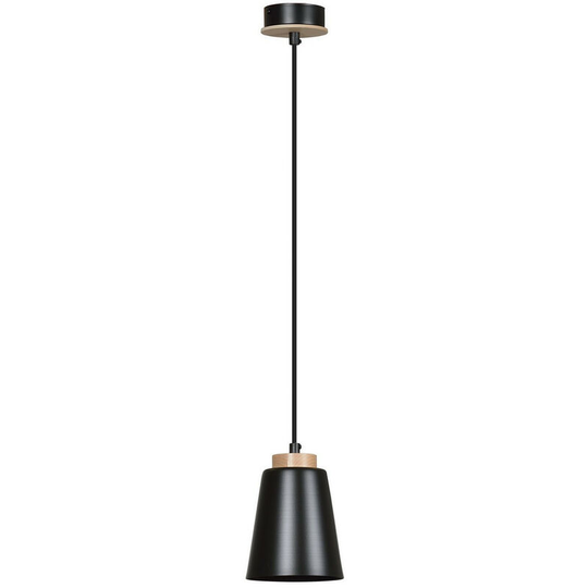 Emibig Bolero Black Dome Pendant Ceiling Light 1x E27