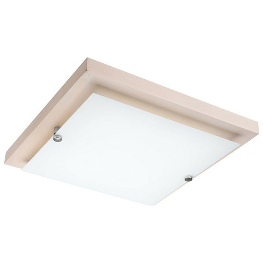 Square Simple Flush Ceiling Light White