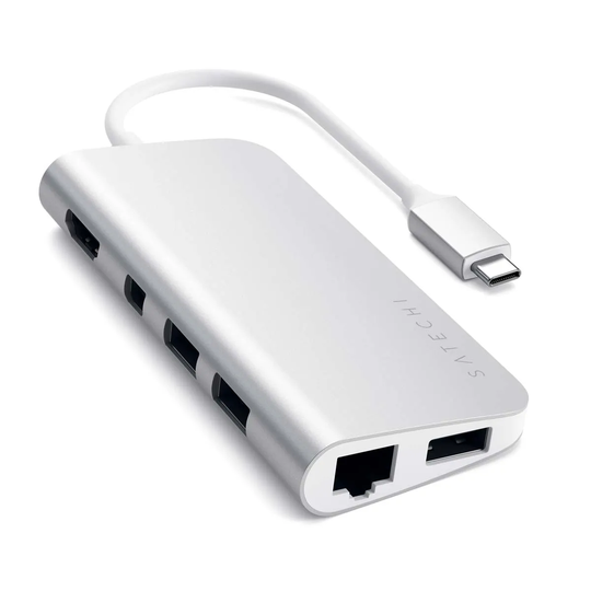 Satechi - Aluminium Type-c Multimedia Adapter - Silver
