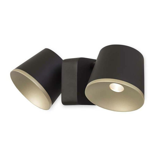 Leds-C4 Drone - led 2 Light Indoor Wall / Ceiling Light Brown, Gold