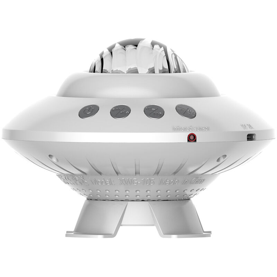 Led Aurora Projector Star Projection Lamp bt Speaker Night Light with Remote Control for Baby Kids Adults Bedroom Atmosphere Lamp,White - White