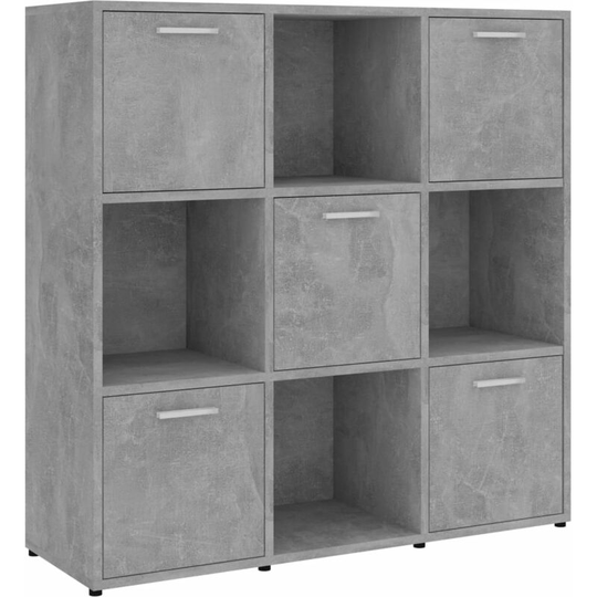 Vidaxl - Book Cabinet Concrete Grey 90x30x90 cm Engineered Wood Grey