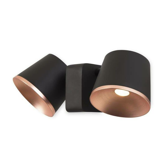 Leds-C4 Drone - Integrated led Wall / Ceiling Light Brown, Copper