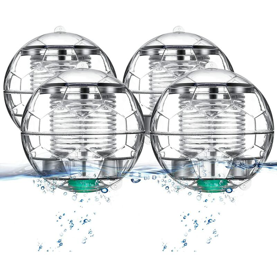 Aougo - Floating Solar Lamp Pool Light Pond Light Color Changing Night Light for Pool Pond Garden Party Decoration 4 Pack