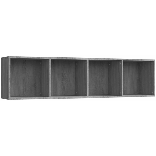Book Cabinet/TV Cabinet Grey Sonoma 143x30x36cm Engineered Wood Vidaxl Grey