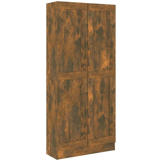 Book Cabinet Smoked Oak 82.5x30.5x185.5 cm Engineered Wood Vidaxl Brown