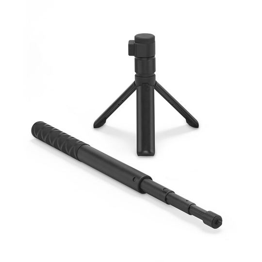 Asupermall - Photography Extension Rod Invisible Selfie Pole Folded Tripod Handle 28cm-111cm Adjustable Length Compatible with Insta360 one x / one r