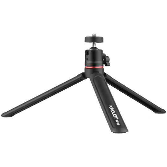 KINGJOY KT-36 Mini Desktop Tripod 360° Rotatable Ball Head with 1/4 Inch Screw for Smartphone Camera Selfie Video Recording Live Stream
